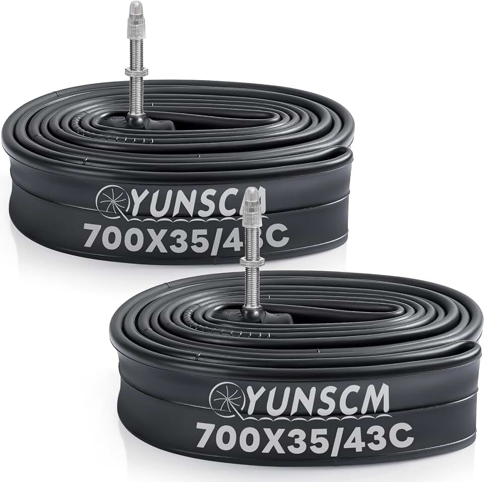 YunSCM Lot de 2 chambres à air de vélo 35/43-622 700C 700 x 35 C 700 x 38 C 700 x 40 C 700 x 43C