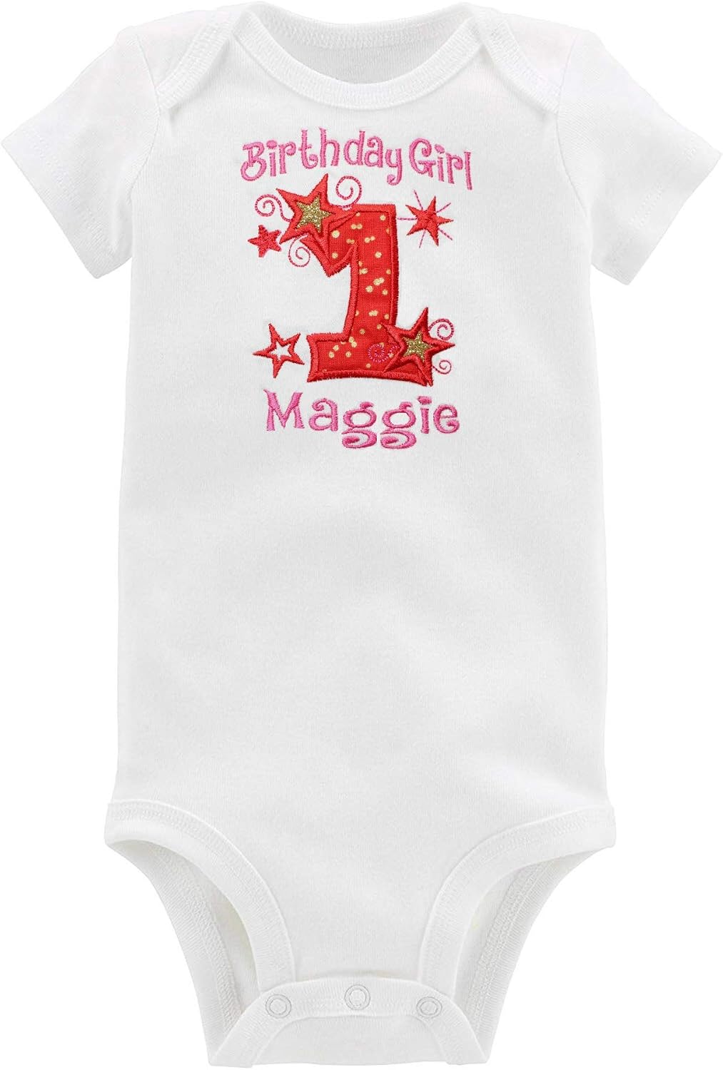 First Birthday Girl Outfit Personalized with Baby Custom Name