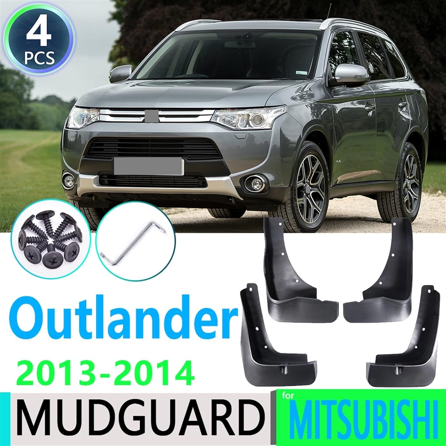 For mitsubishis Outlander 2013 2014 fenders Mudguards Mud Flaps Guard Splash Flap Car Accessories
