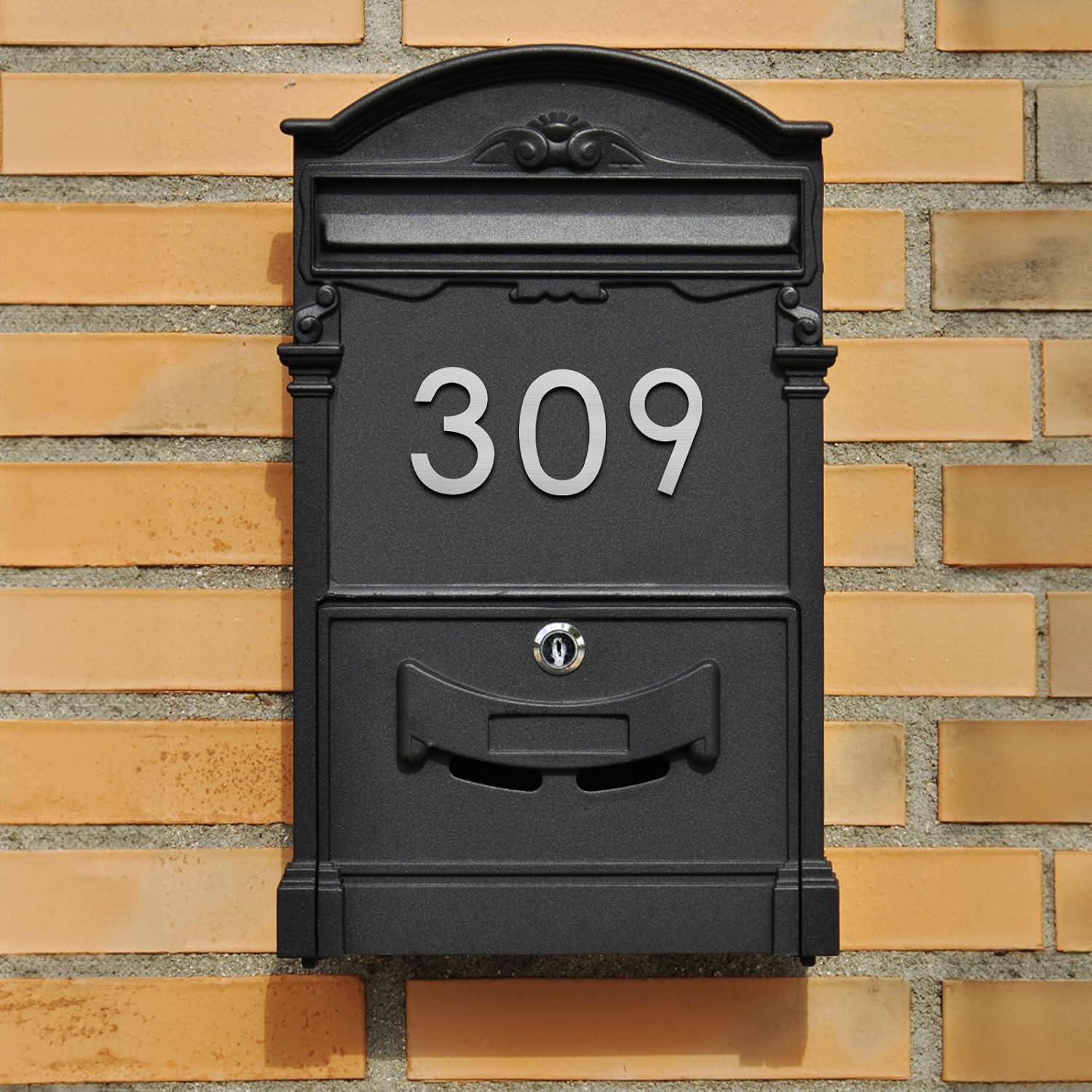 Números de casa modernos de pulgadas, número de buzón de correo