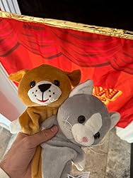 VitalCozy Doorway Puppet Theater With 2 Adjustable Rods Fits In Most Doorways 67 X 31 Inch Foldable Hanging Puppet Show Theater For Christmas Holiday Home (Circus Style