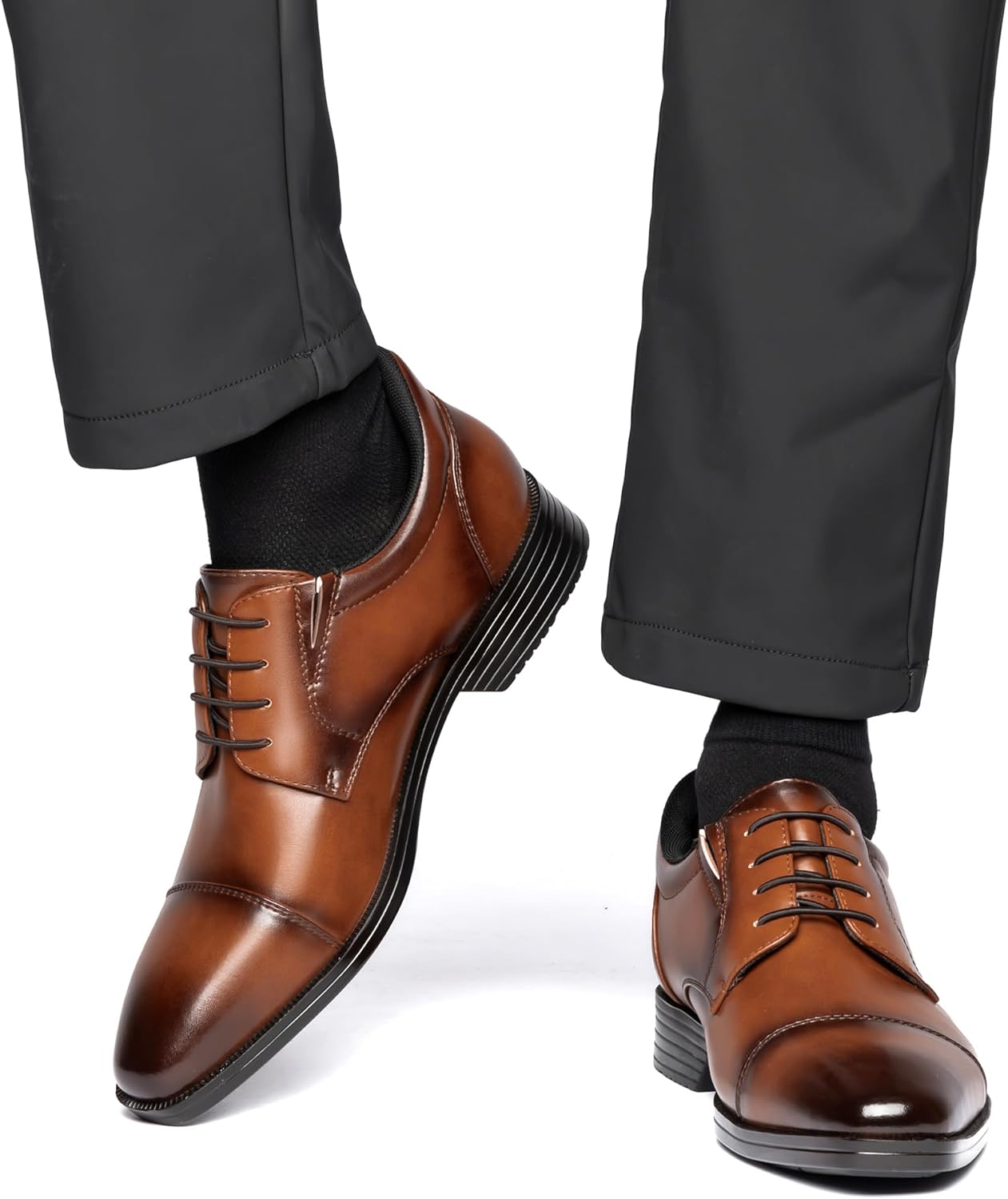 [フォクスセンス] ビジネスシューズ 【立ったままスッと履ける】 革靴 メンズ 走れる ドレスシューズ 本革 ウォーキング ストレー