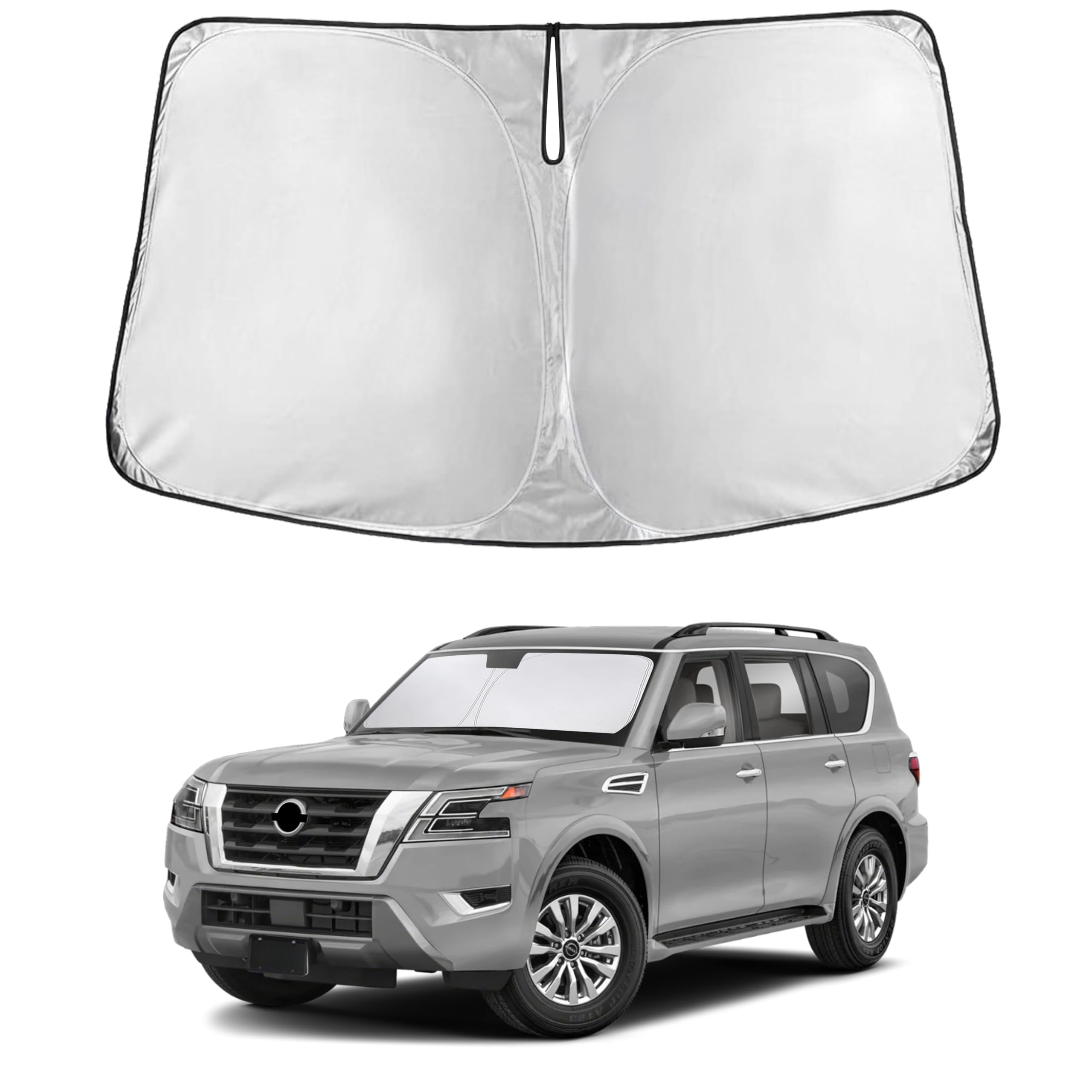 EcoNour Windshield Sunshade Compatible for Nissan Armada 2017-2023 2024