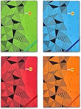YOUVA Navneet Youva | Case Bound Colour Pattern Edge Notebook | Single Line | A5 Size - 14.8 X 21 Cm | 192 Pages | Assorted Design
