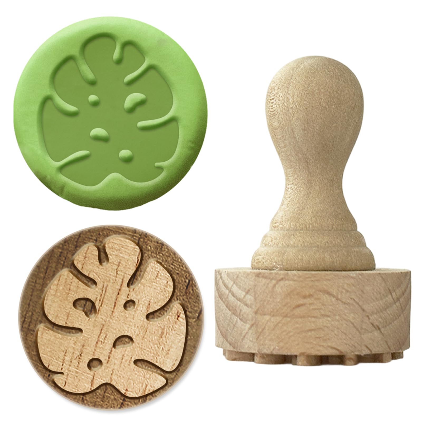 Monstera Leaf Wooden Stamps - DIY Crafting -1 Monstera Leaf Wooden Stamps - DIY Crafting -1