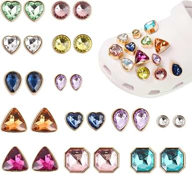 Schuhanstecker Set - Glitzernde Schmuck-Pins Mit Perlen Für Schuhe, Mädchen & Frauen