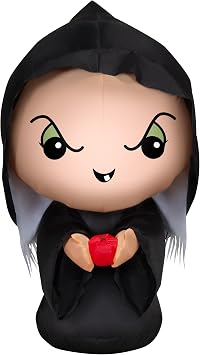 3.5 Gemmy Airblown Inflatable Halloween Snow Whites Evil Queen as Old Woman Yard Decoration 225702