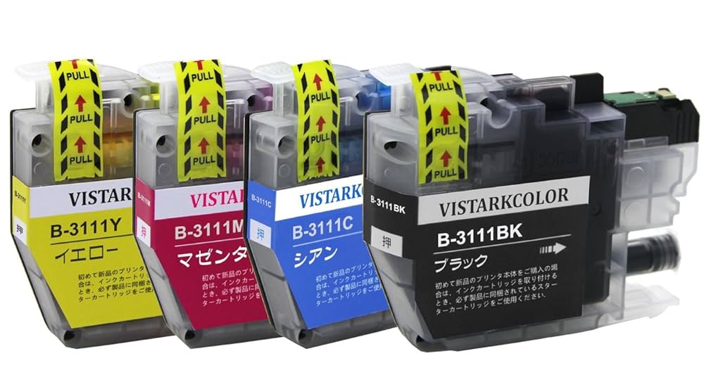 Amazon.co.jp: 【ブラック単品】 ブラザー用 LC3111-4PK