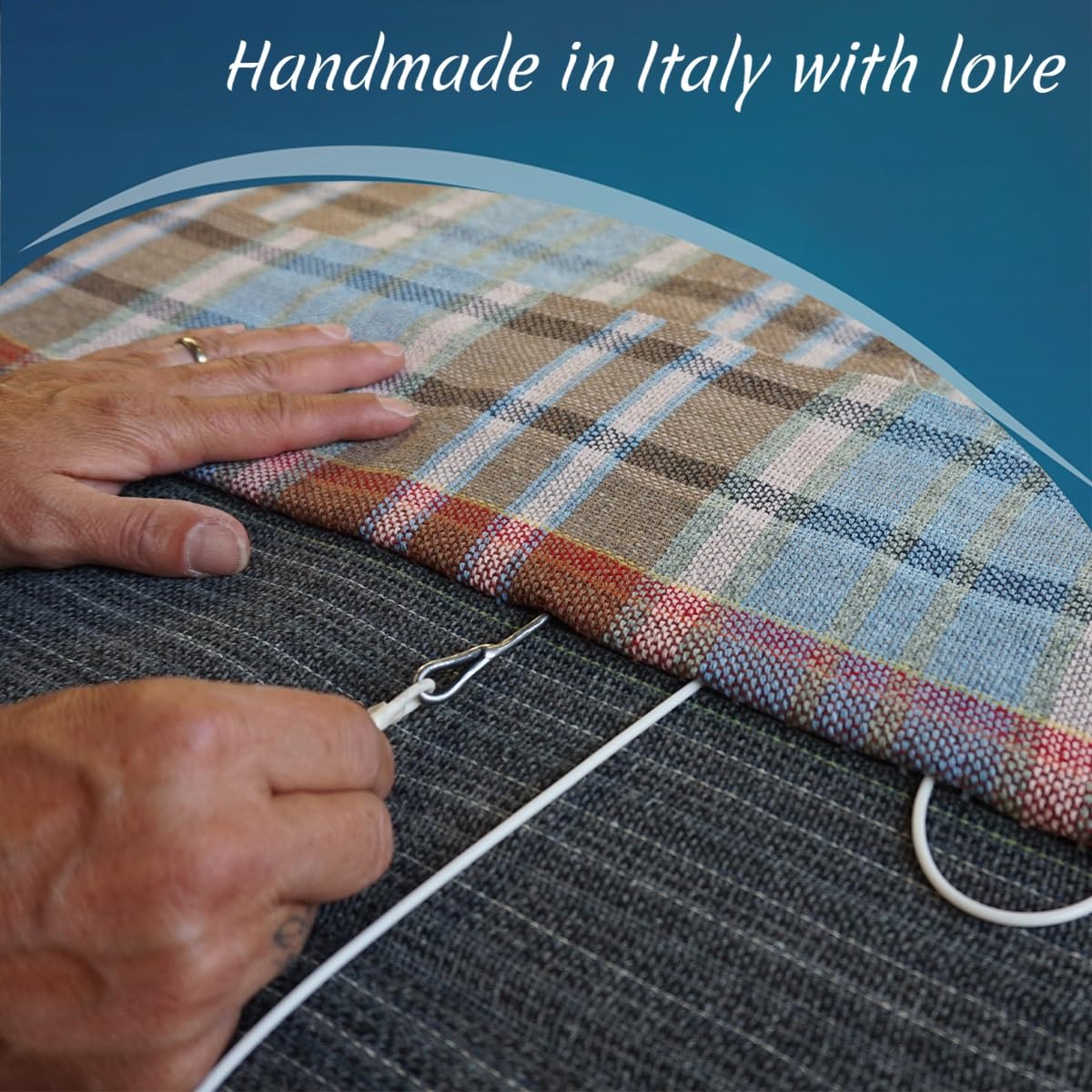 LANCALOR - Scaldanotte Plus, Calientacamas eléctrico Individual 165x80 cm, Vellón 100% Lana, Antipliegue, Lavable, 3 temperaturas, Seguridad Total, Bajo Consumo, Fabricado en Italia