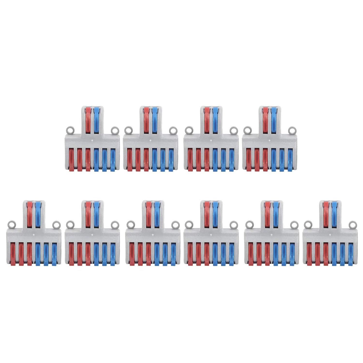 10Pcs Compact Wire Conductor Compact Connectors Lever Nut Terminal Block SPL Quick Connect Equipment(SPL-62)