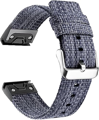 Miniatura 7 de Quick Release Nylon Cowhide WatchBands For Garmin Fenix 7X 7 6 6X Pro GPS 5 5X 3HR Descent Mk1 Mk2 Strap 22 26mm Strap