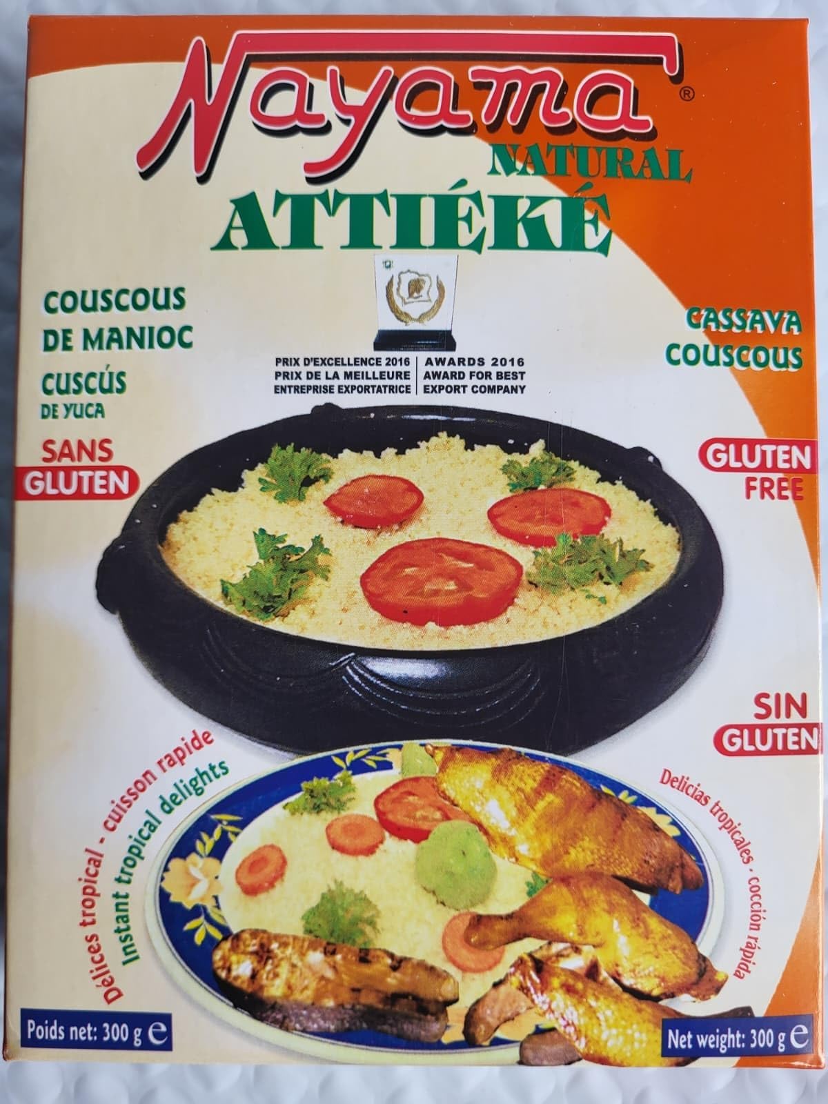 Nayama Attieke - Cassava Couscous - Pack of 4