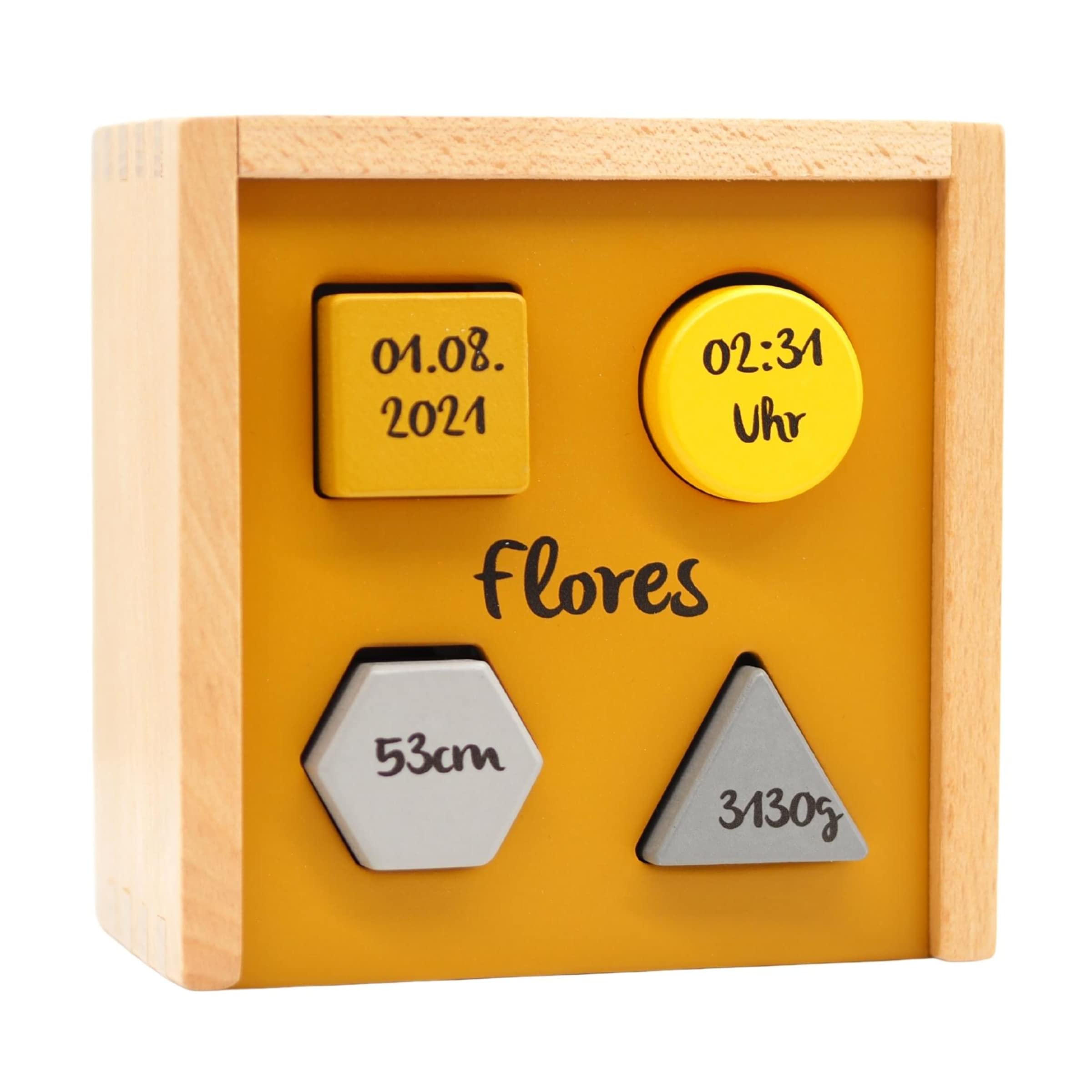 Personnalisable Jeu D’encastrement En Bois Bleu – Favorise La