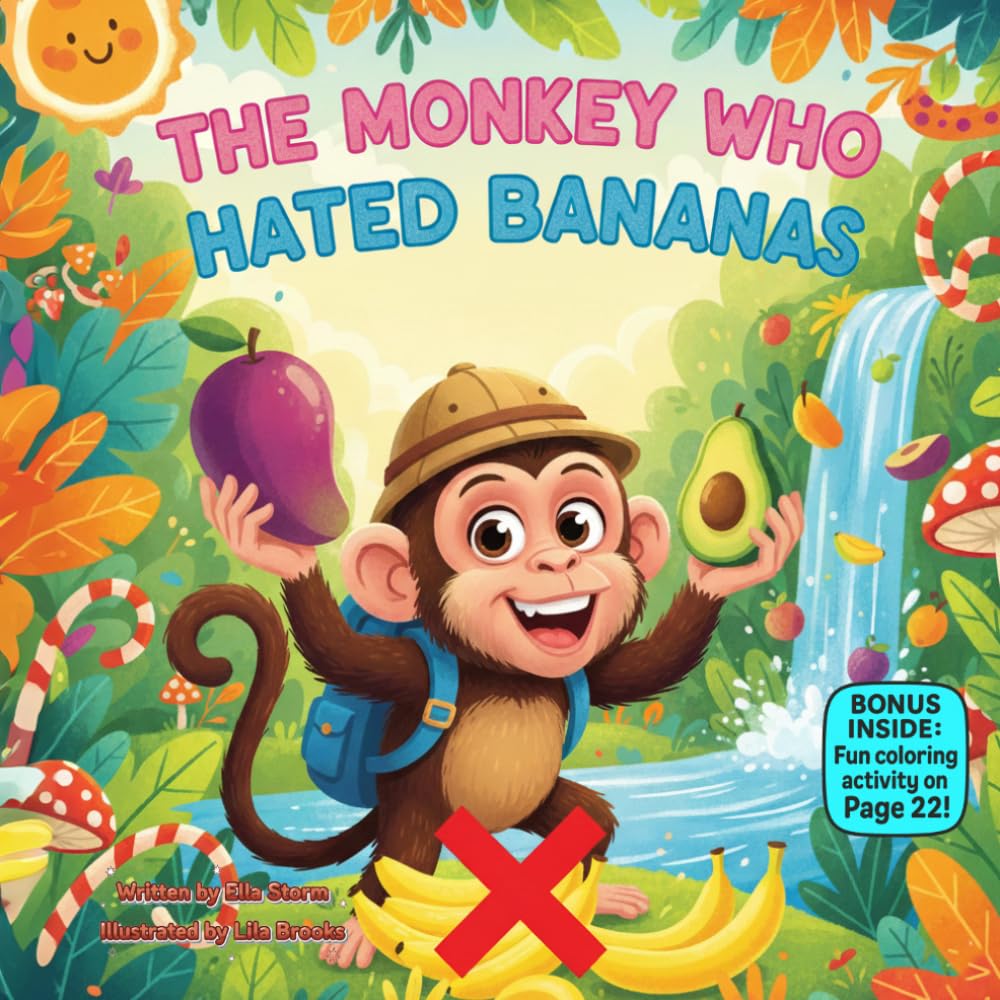 The Monkey Who Hated Bananas: A Funny Rhyming Story About Trying New Things and Discovering Surprises