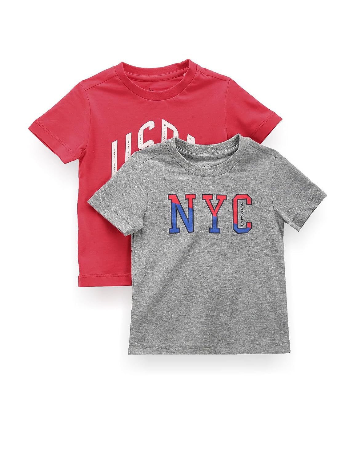 U.S. Polo Assn. Regular Fit Boys Tshirt - Brand Printed, Ribbed Crew Neck, Short Sleeves T Shirt for Kids, Pack of 2 - Review, Price and Buying Guide