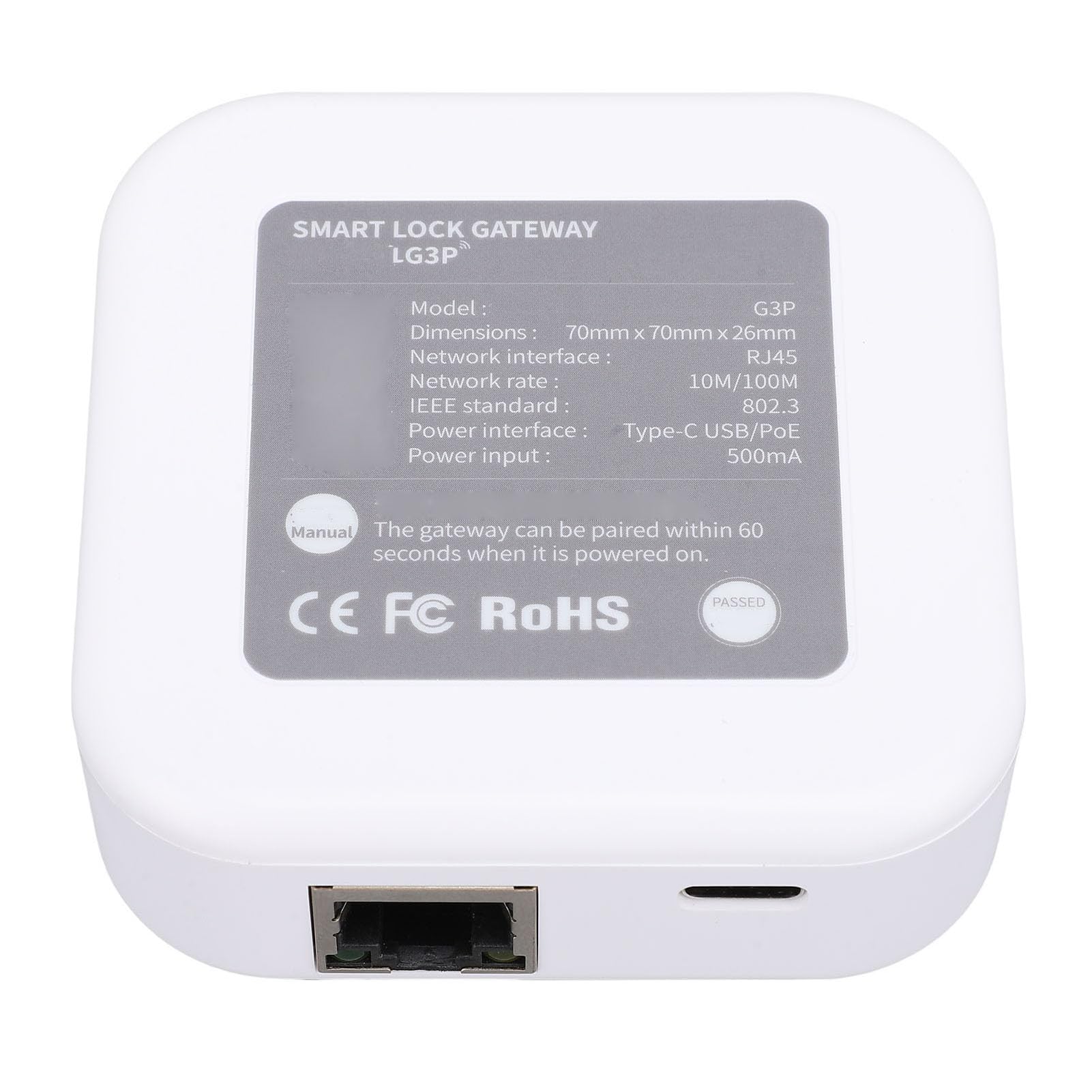 Aramox Hub PoE Smart Home, Alimentation RJ45 sur Ethernet pour la Gestion des Appareils, Automatisation sans Fil et Prise en Charge Ttlock pour Les Systèmes Intelligents