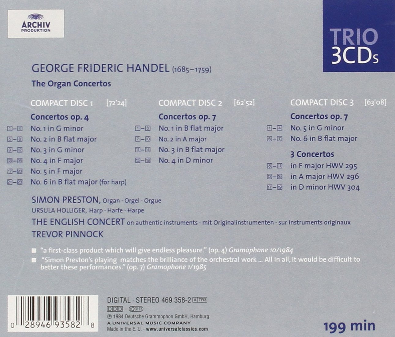 Handel: The Organ Concertos