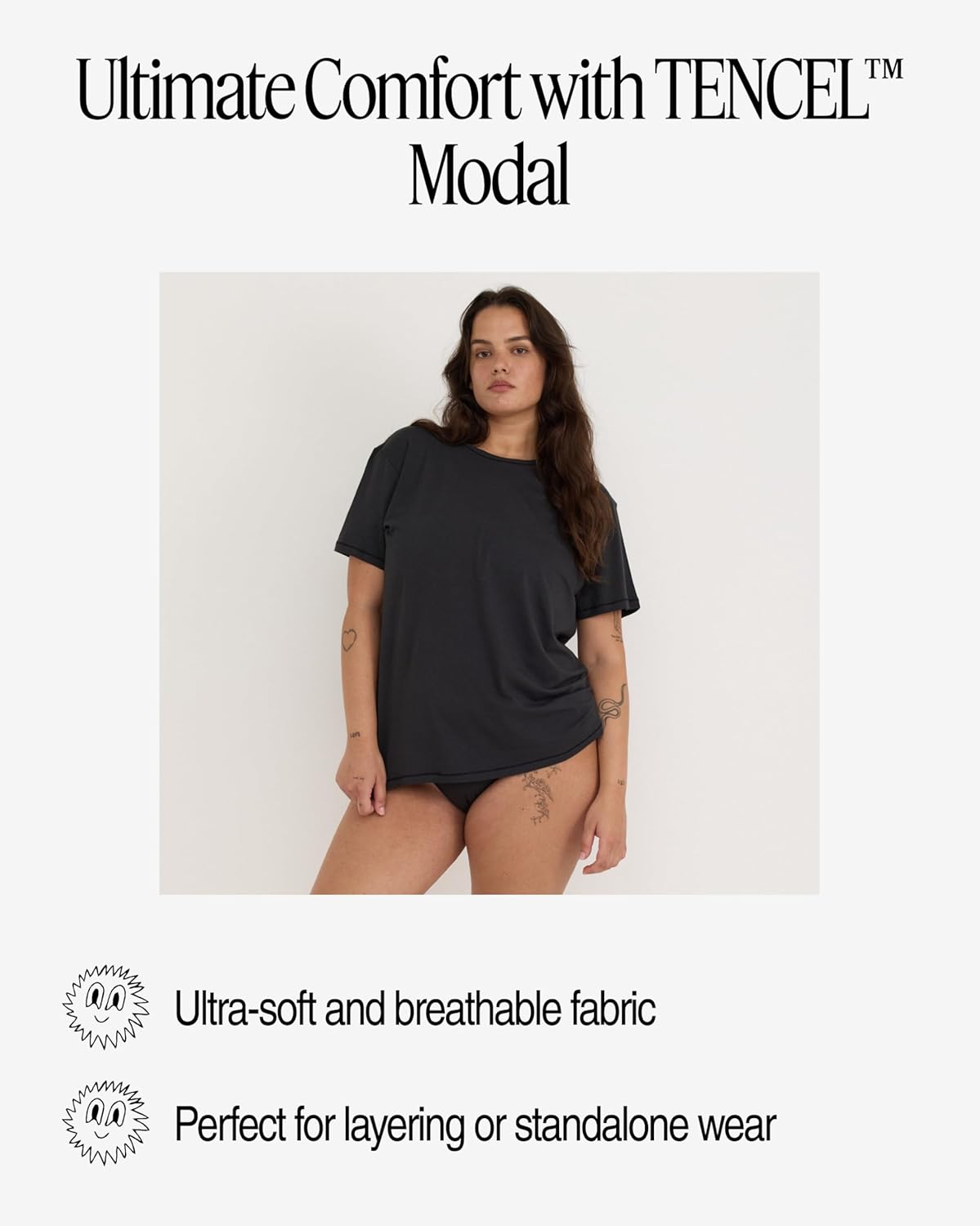 Organic Basics Womens Easy Crewneck Short Sleeve Tee - Image 5