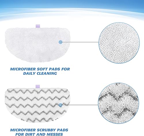 Miniatura 2 de Tidy Monster Almohadillas de repuesto para trapeador de vapor Bissell Powerfresh serie 1940 1806 1544 1440 2075A 2685A, parte # 5938 y 203-2633,