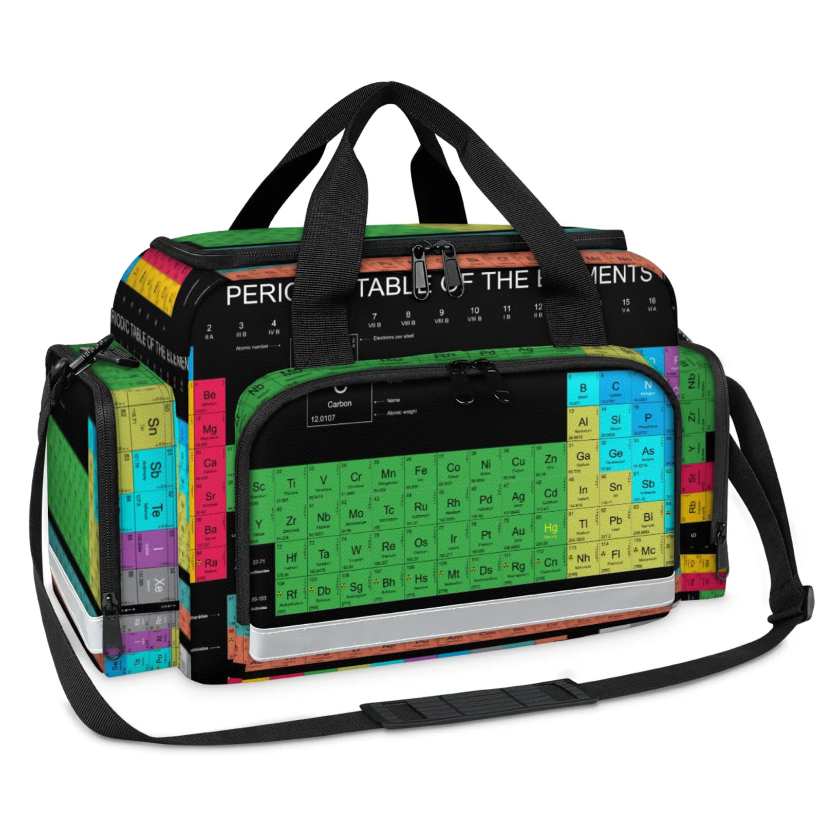 GzLeyigou First Aid Bags Empty, Periodic Table Of The Elements Emergency Bag First Aid Kit Multiple Compartment Kit Carrier On Call Trauma Bag For Paramedics Emergency Medical Supplies Kit