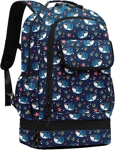Miniatura 10 de Leaper Linda mochila escolar para niñas, resistente al agua, doble cubierta, aislada, bolsa de almuerzo para mujer, mochila para computadora