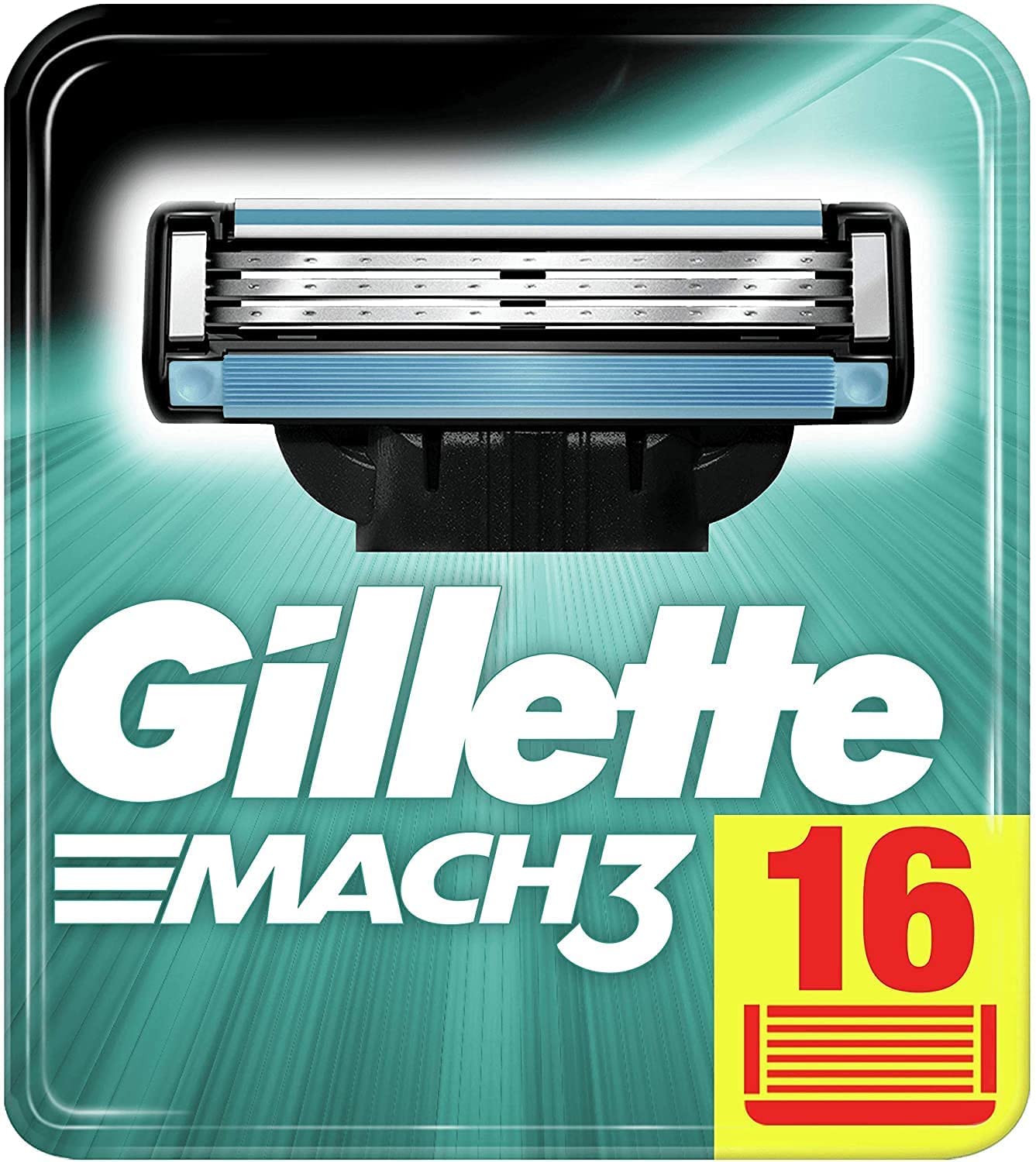 GilletteMach3 Razor Blades for Men - Pack of 16