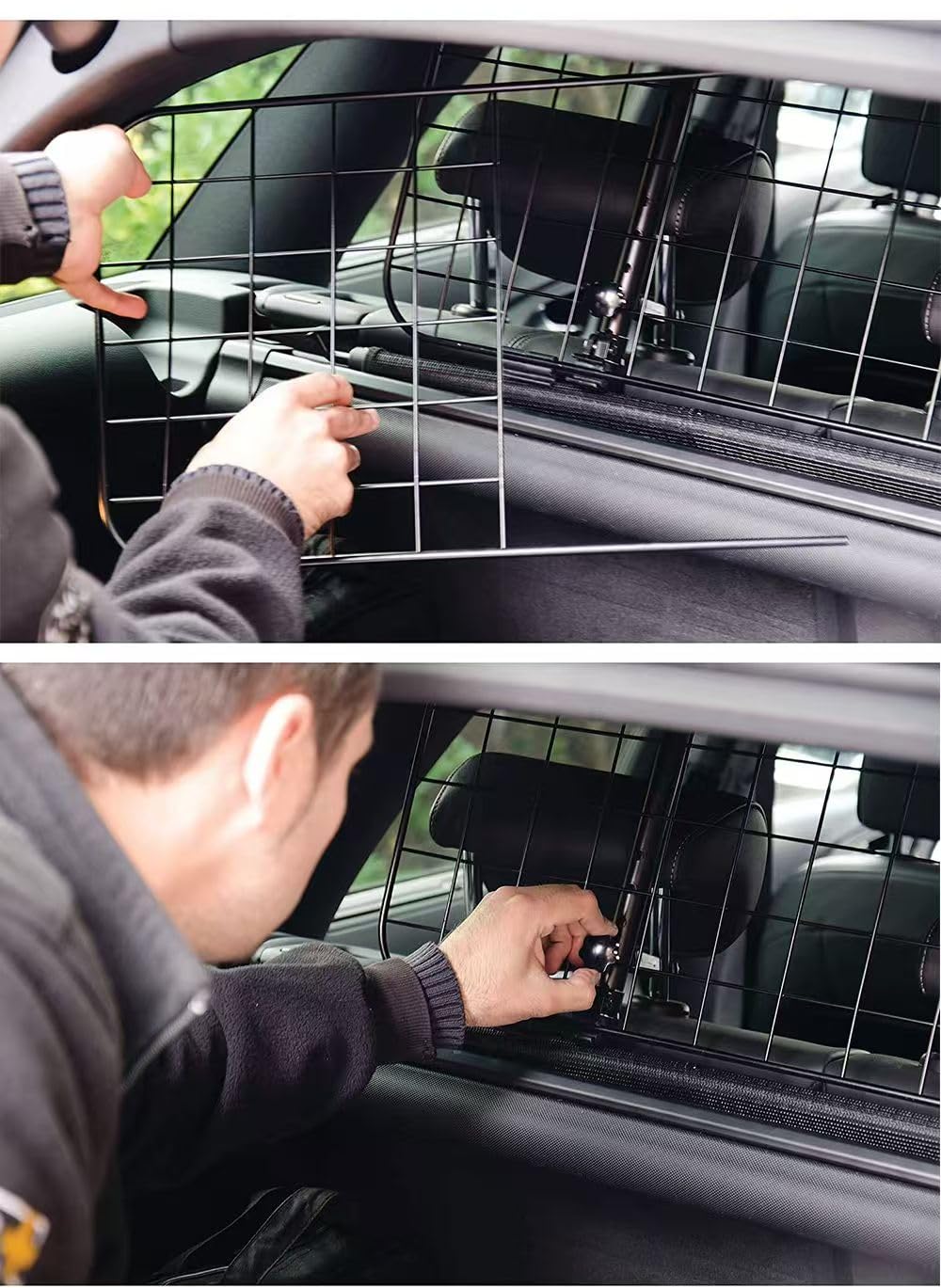 A Medida Barrera Coche Perros para Audi A3 Sportback 8Y 2020-2023,Separador de Coche para Perros al Transporte de Perros,Perros Barrera Protectora de Coche Accesorios