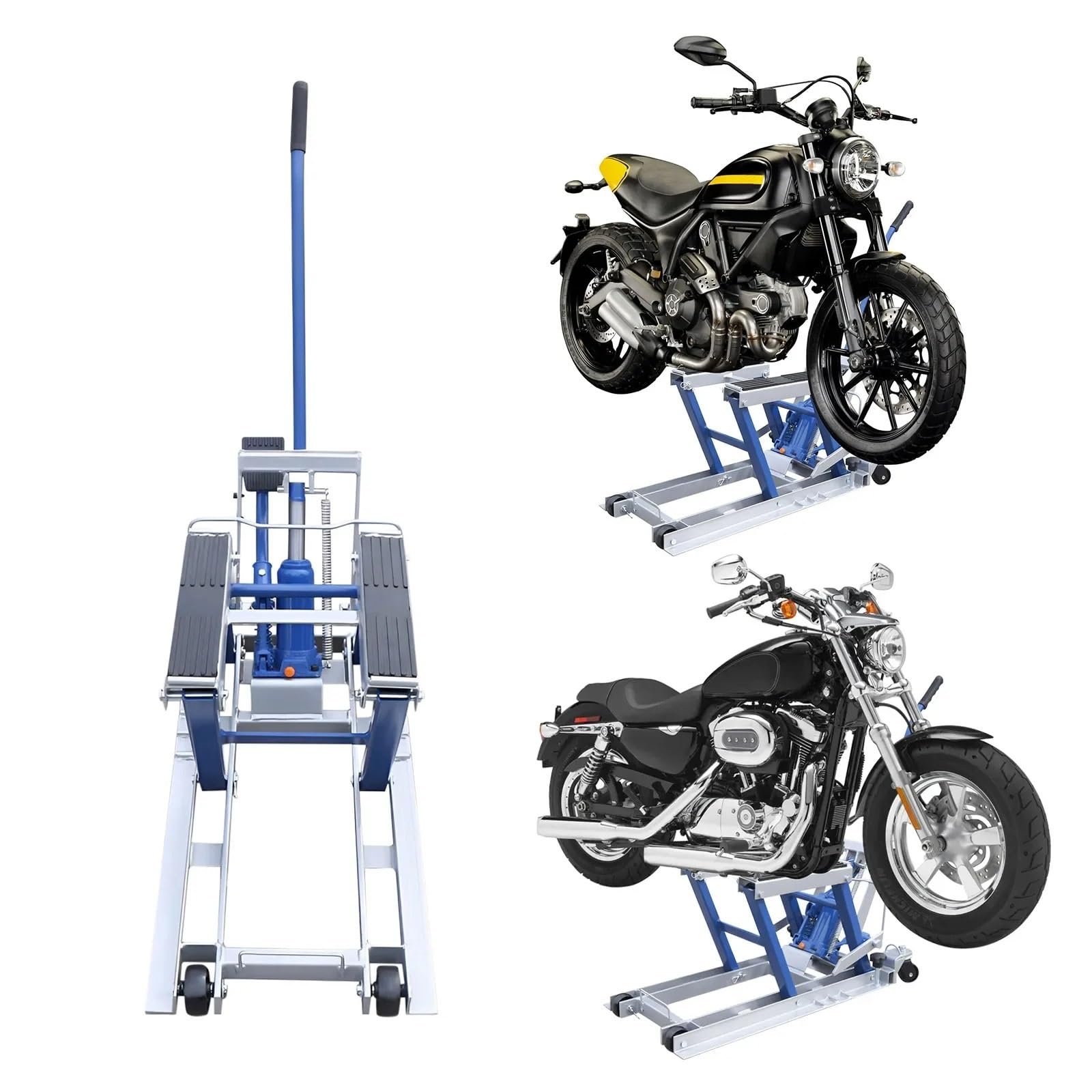 płytka podpórki Hydrauliczny Podnośnik Motocyklowy, Podnośnik O Udźwigu 1500 Funtów, Przenośny Stół Podnośny Do Motocykli, Akcesoria Naprawcze