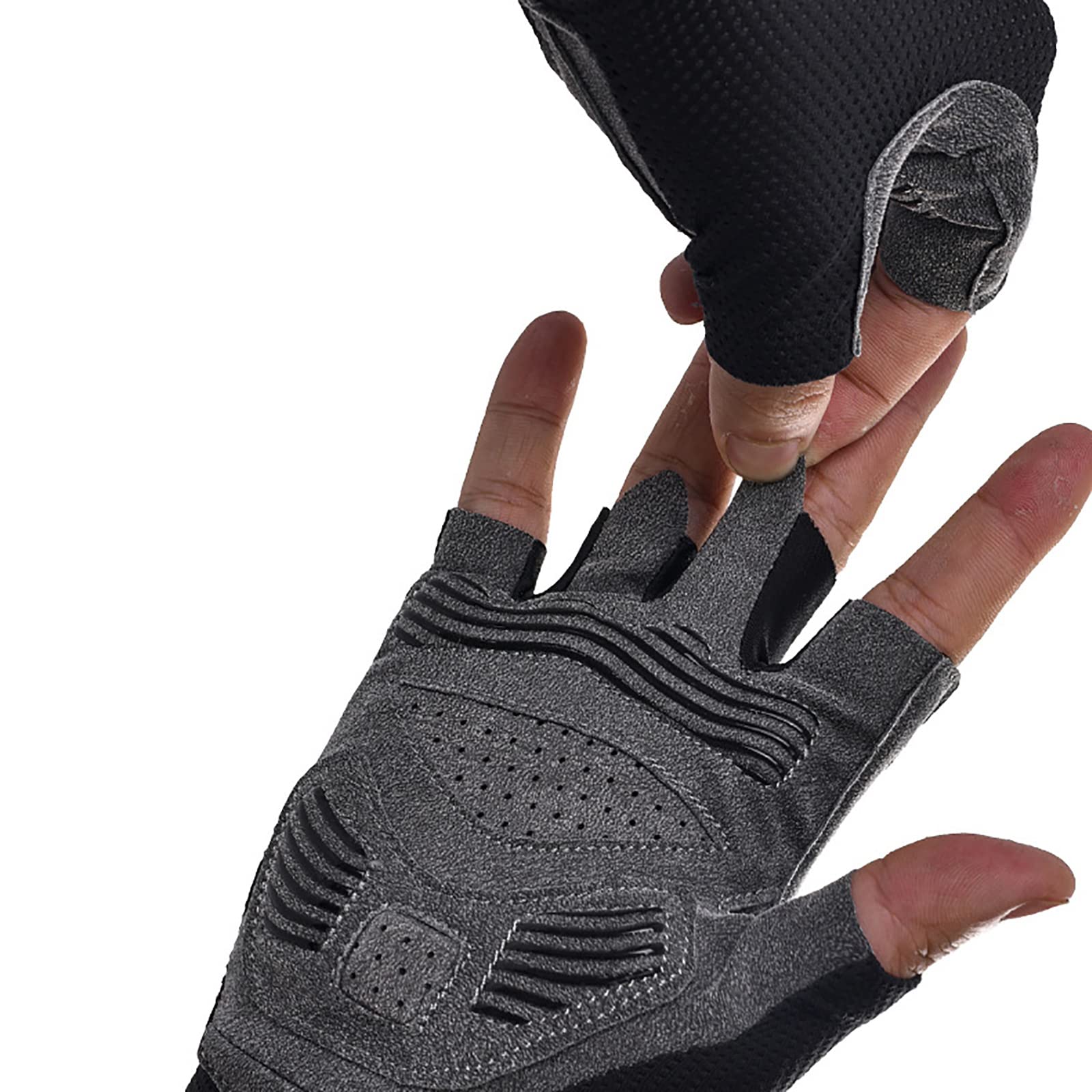 Lycra Guanti Ciclismo Senza Dita Guanti da Pesca Elastico Mezze Dita Estivi Guanti MTB per Il Ciclismo Sport all'Aria Aperta Corsa Viaggi Alpinismo Kayak Guanti Sportivi