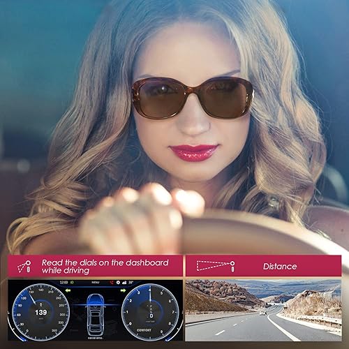 Miniatura 5 de Gafas de sol bifocales superiores de moda para mujer, lentes de lectura de sol cuadradas para mujer, paquete de 2 unidades para lectura al aire