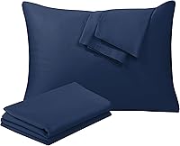 Vista 14 de Juego de 2 protectores de almohada de algodón egipcio 100%, tejido satinado de 400 hilos, protectores de almohada estilo cremallera de fácil cuidado