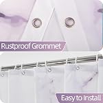 Purple Rideau de douche, Résumé rideau de douche en marbre pour salle de bain imperméable tissu Rideau de la douche ensemble avec crochets 72x72 pouces