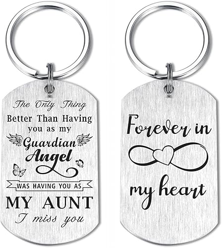 Laluminter Regalos conmemorativos para hombres y mujeres, llavero de regalo de condolencias, adornos de recuerdo en memoria de seres queridos