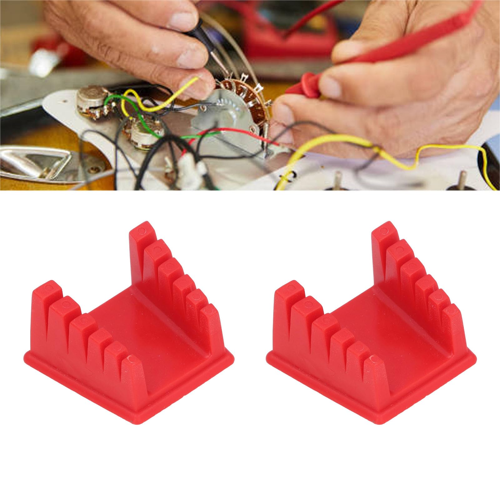 Soldering Clamp Stand 2Pcs Soldering Station Clamp Various Size Iron Wire Welding Stand Plastic Bracket