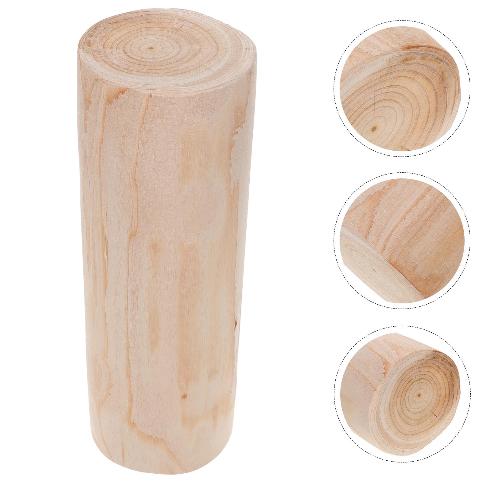 UPKOCH Mini Piquets de Jardin en Bois Naturel Rond 10-11 CM X 30 CM Décoration Extérieure Rustique pour Jardinières Support Plantes Succulentes Bordure de Parterre Polyvalente pour