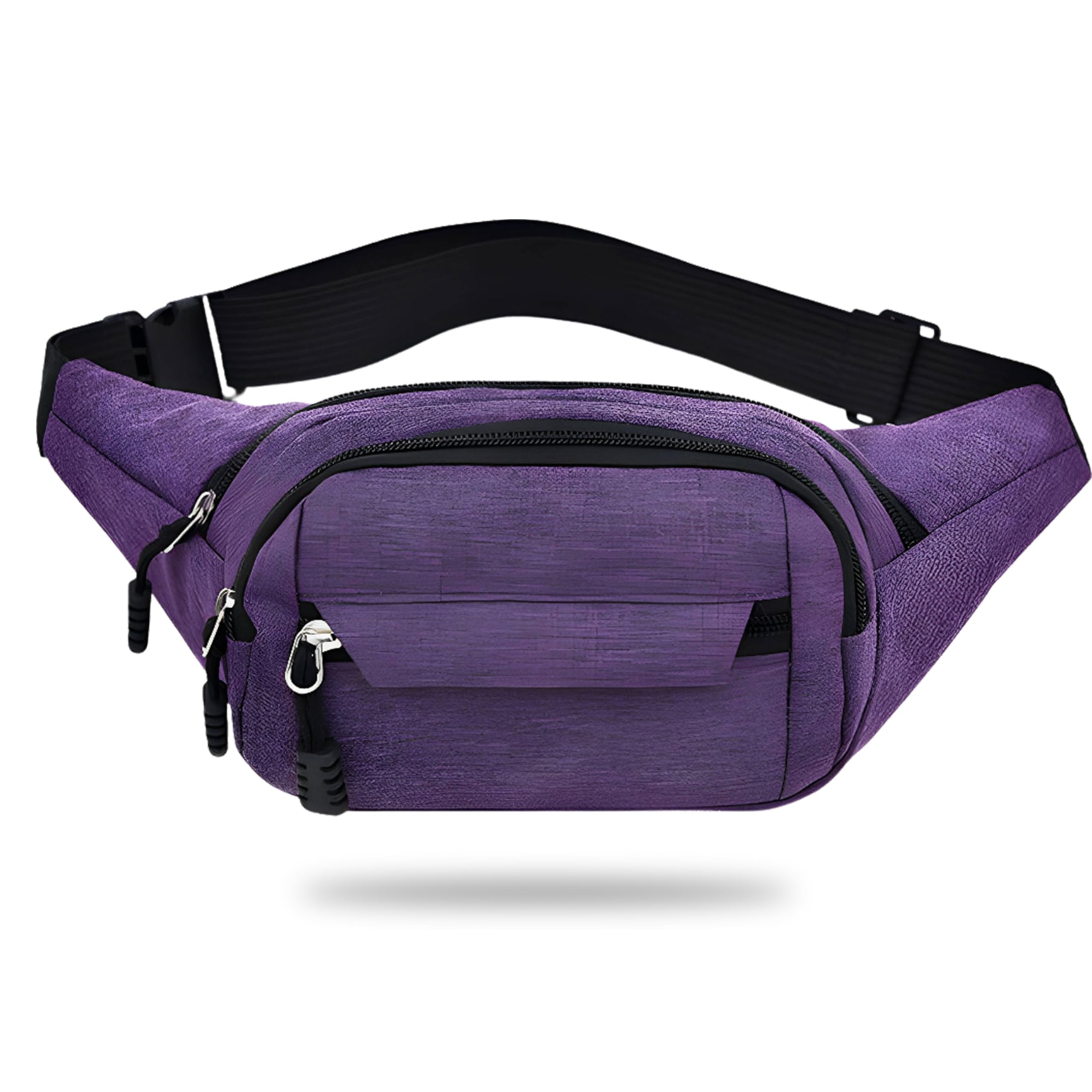kraptick Premium Unisex Waist Bag for Men and Women - Stylish Fanny Pack, Hip Bag, Travel Money Belt (Purple)-picture-2
