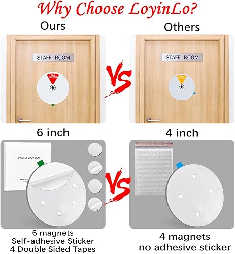 Miniatura 3 de Letrero para puerta de oficina, con texto en inglés Do Not Disturb, Come in Welcome, fuera de la oficina, en una reunión, de regreso pronto, letrero