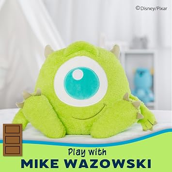 Disney Monsters Inc. Mike Wazowski Cuteeze Plush Cute Cuddle Plushie Gift for Baby and Toddler Boys and Girls 12 Inches