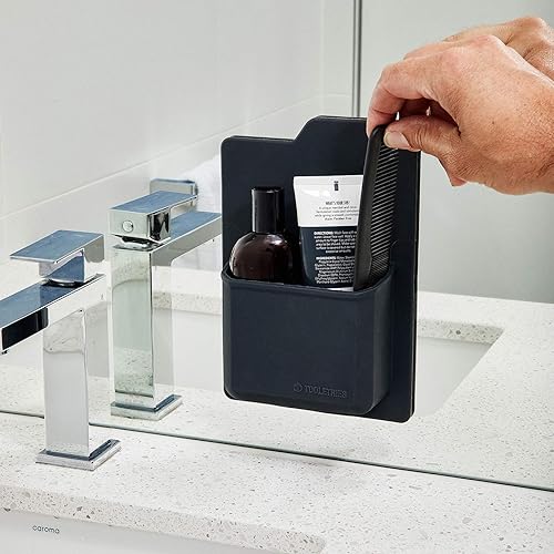 Miniatura 3 de Tooletries - The James Organizer - Soporte para artículos de tocador de silicona, accesorio para ducha y baño - Cuenta con tecnología de agarre de