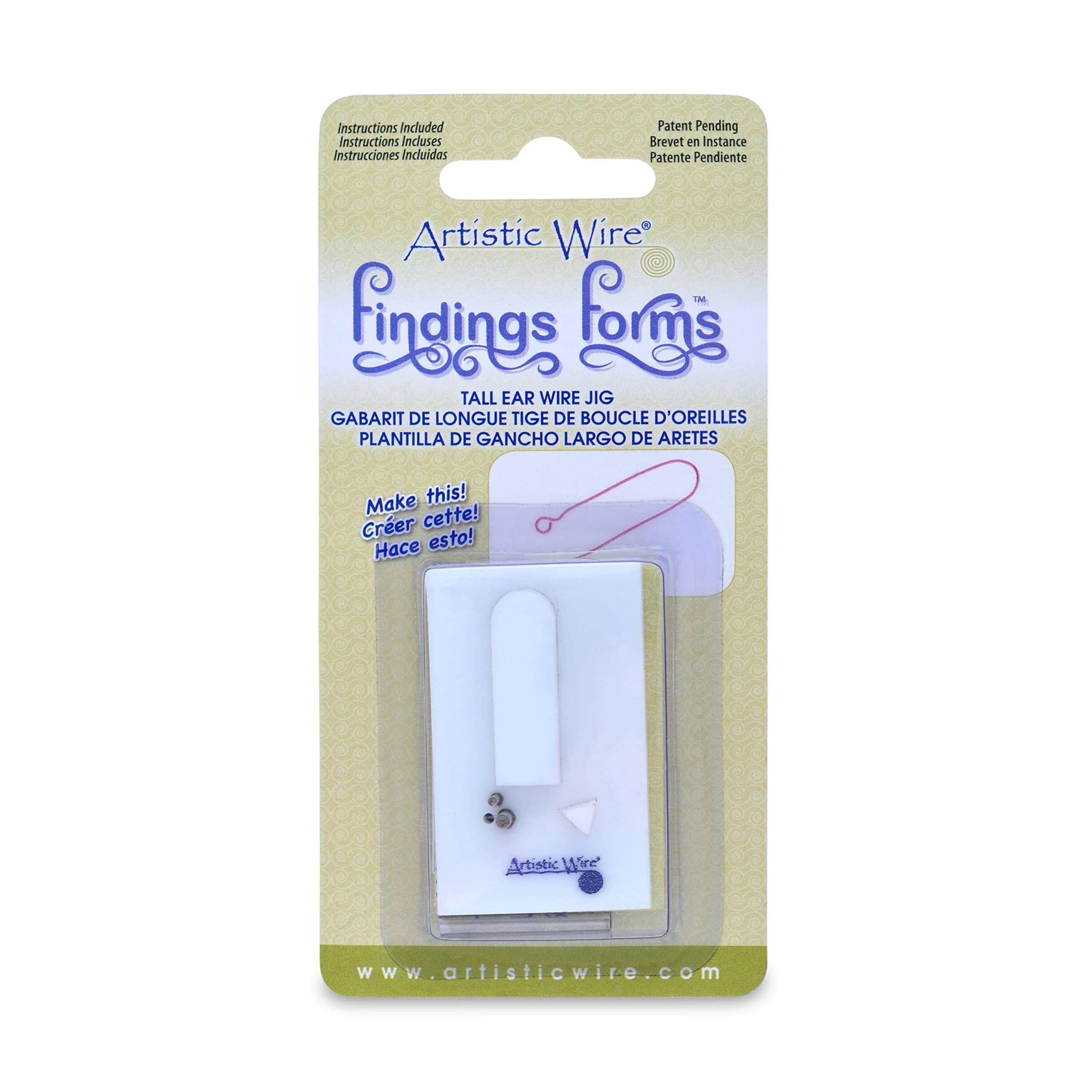 Artistic Wire Findings Forms 228S-663 High Ear Wire, Pack of 1