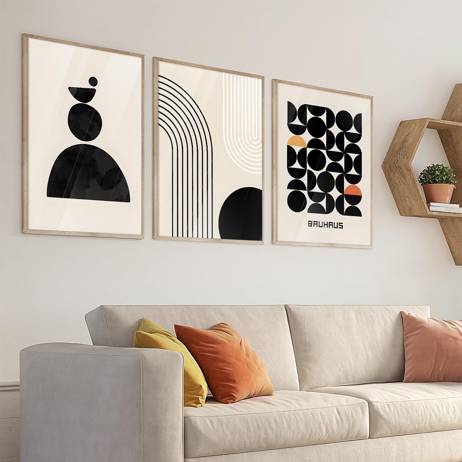LXTOPN Boho Canvas Prints for Walls Abstract Canvas Wall Art decor for Living Room Bedroom, Frameless - 19.6x27.5inch - Image 2