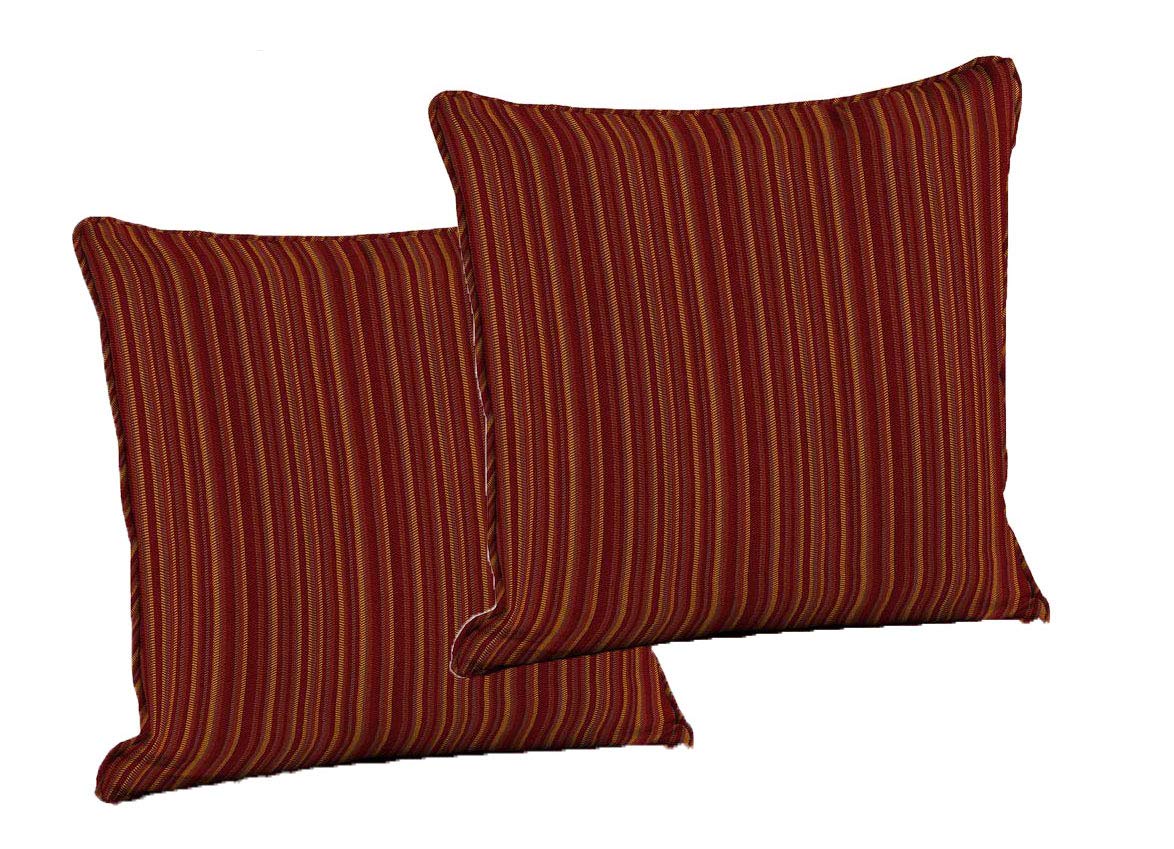 Comfort Classics Set of 2 Indoor/Outdoor Deep Seat Pillow Back with Welt, 21" x 21" x 5" in Polyester Harris Southwest Inc.