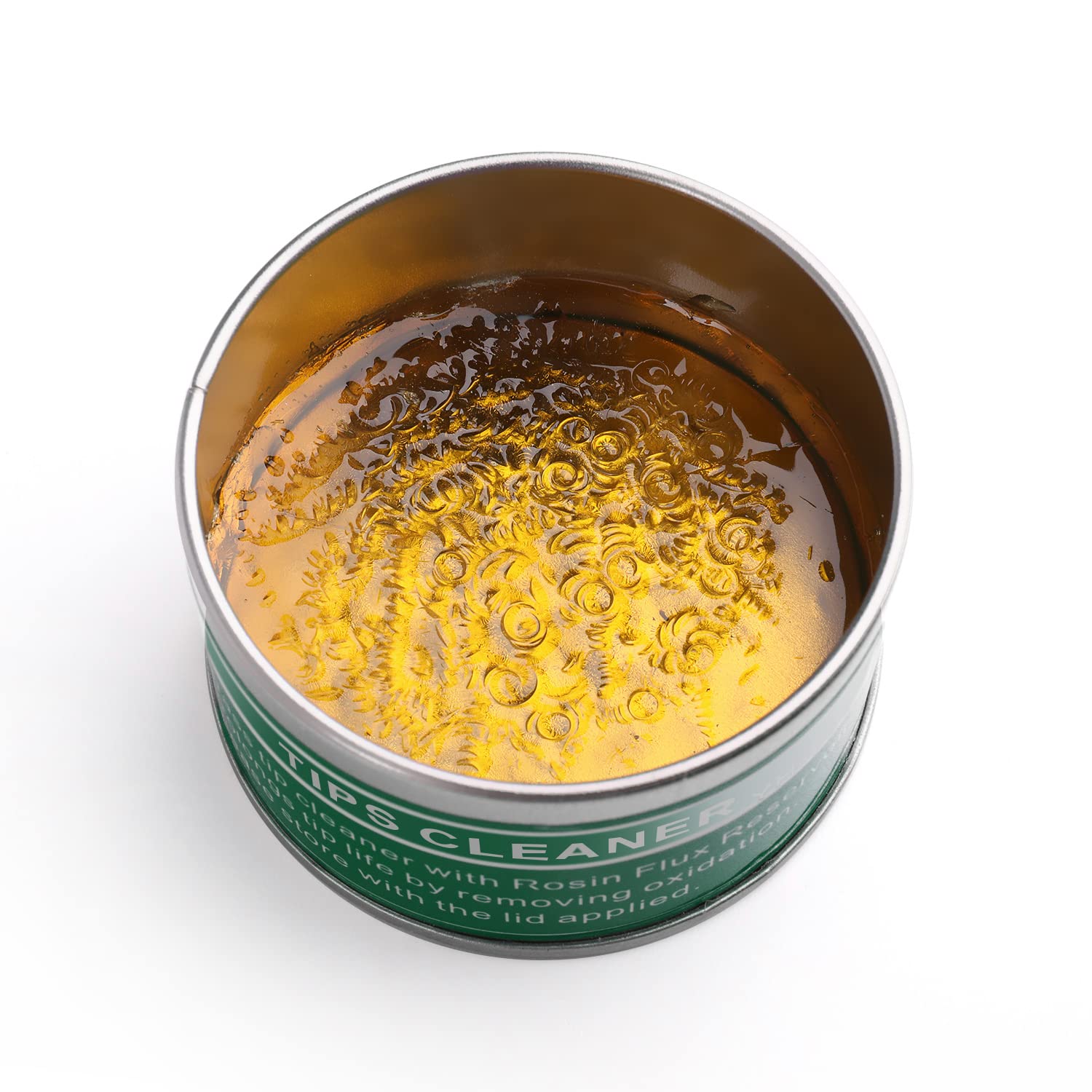 Flexzion Soldering Iron Tip Cleaner, Soft Coiled Brass Wire Sponge Stainless Steel Holder with Rosin Flux