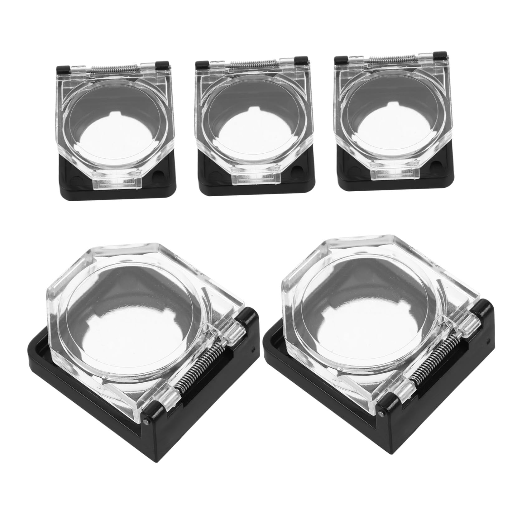 Cubierta de interruptor de parada impermeable de mesa con protector de seguridad pack de 5 8