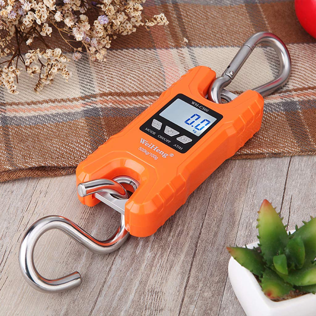 Kg/1000 kg podświetlany wyświetlacz LCD waga wędkarska cyfrowa elektroniczna waga wędkarska z hakiem antypoślizgowa wisząca na rynku rolnym