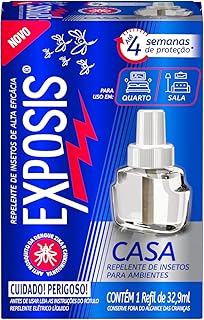 Exposis Repelente Elétrico Líquido Casa Refil com 32,9ml