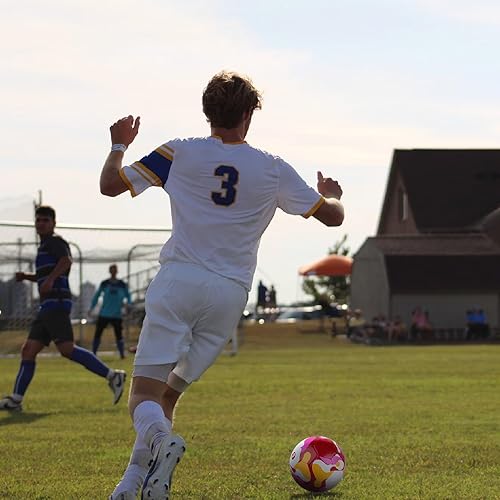 Miniatura 6 de PP PICADOR Balón de fútbol tamaño 5, pelota de fútbol tricolor para jóvenes y adultos, pelotas de fútbol para niños y niñas, para deportes en