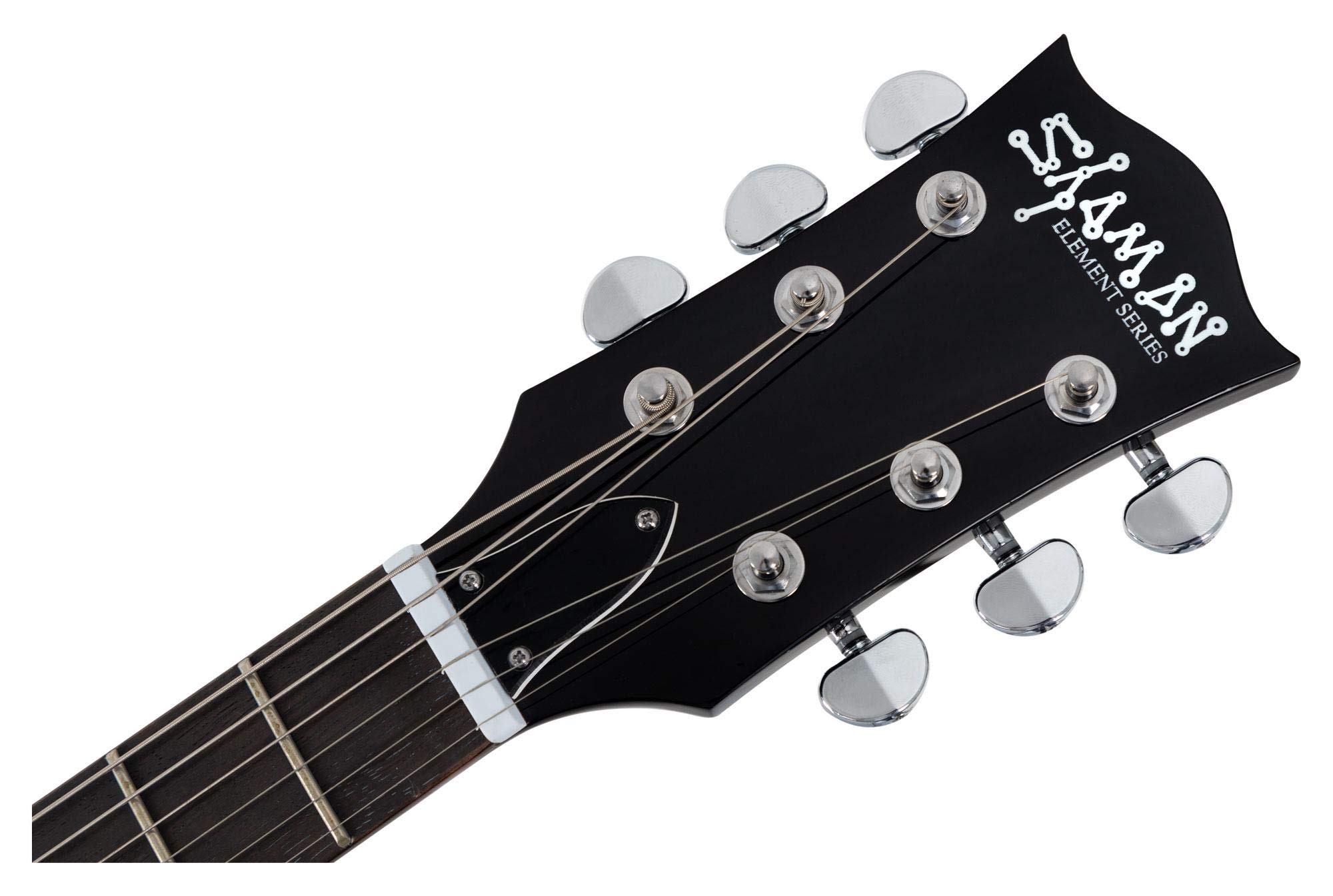 Shaman Element Series SCX-100B - E-Gitarre in Single Cut-Bauweise - geleimter Hals aus Mahagoni - Macassar-Griffbrett - schwarz