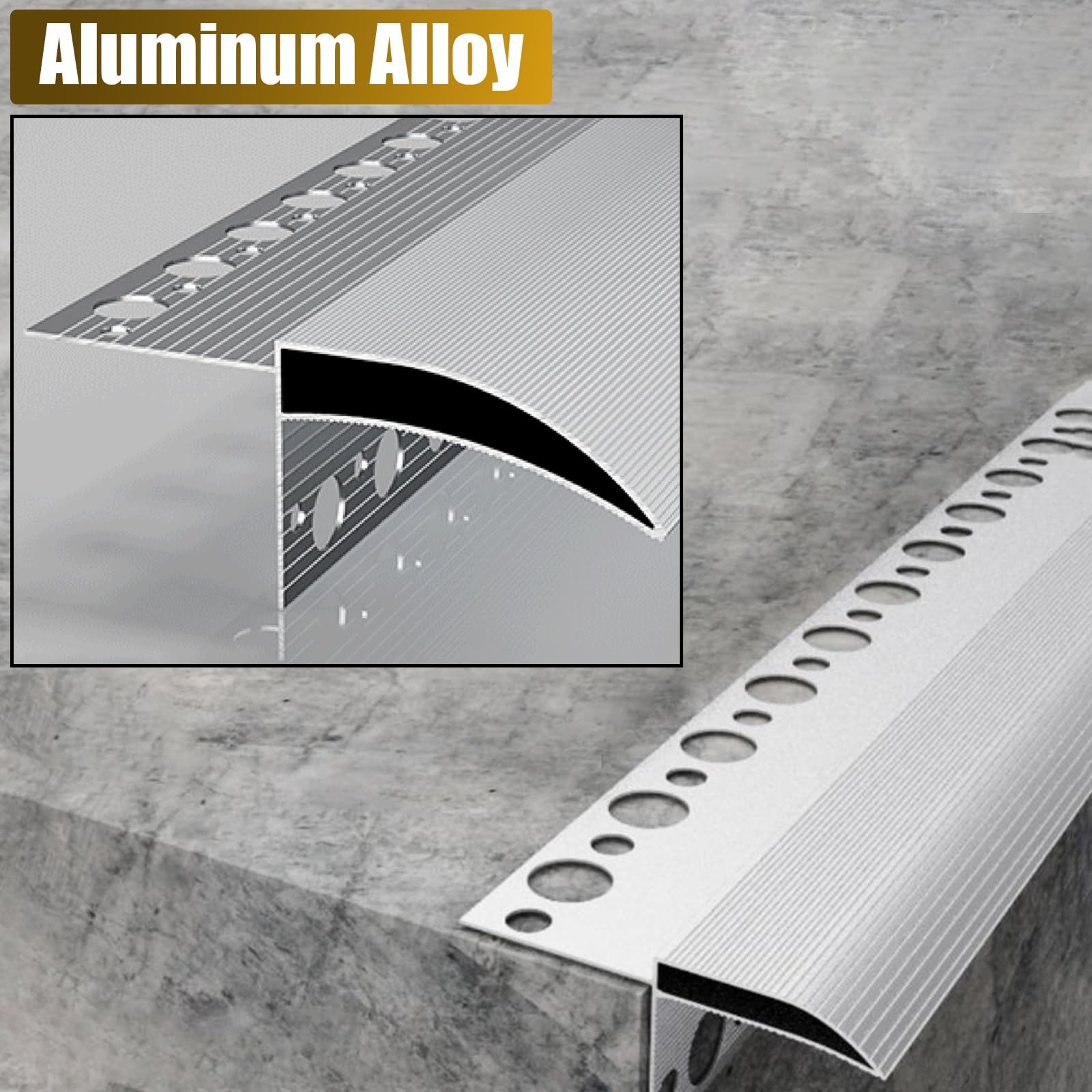 Aluminiowa listwa ociekowa do okapów dachowych, ścian zewnętrznych i progów okiennych, trwała listwa odpływowa do ochrony przed warunkami atmosferycznymi
