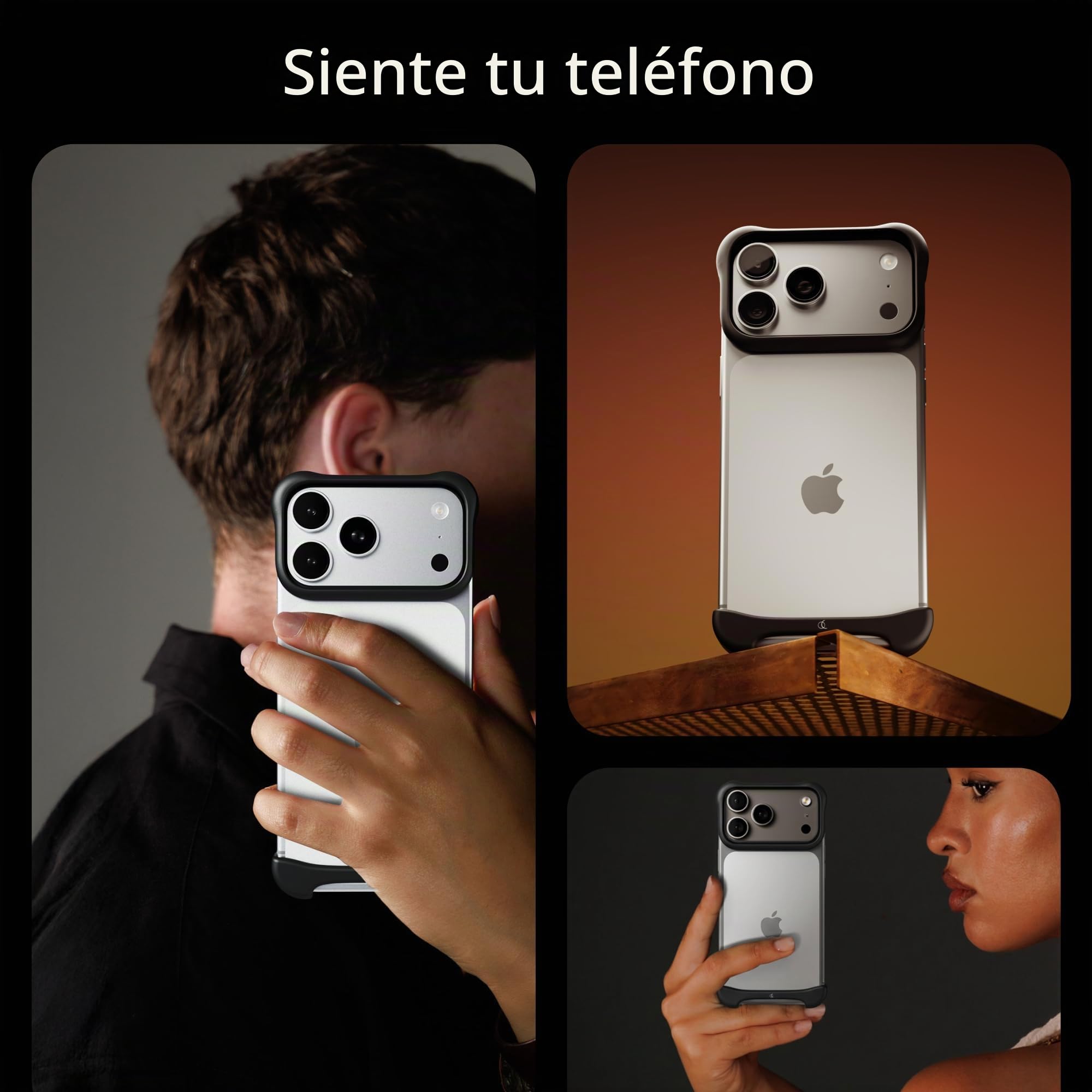 Arc Pulse Funda para iPhone 17 Pro (2025), diseño Minimalista, Aluminio aeroespacial y elastómero, protección y absorción de Impactos, Ajuste fácil 6.3”